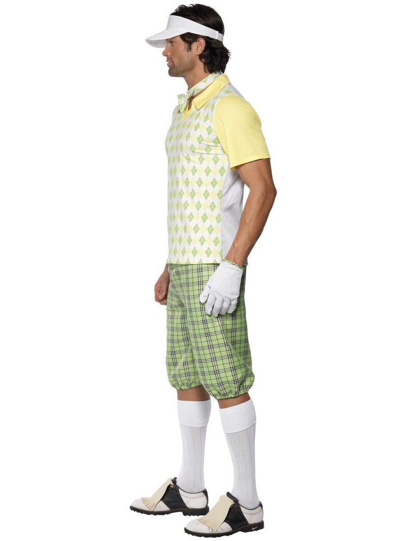 Costumes Australia Gone Golfing Costume Green Shorts Top Visor Bow Tie Glove_2