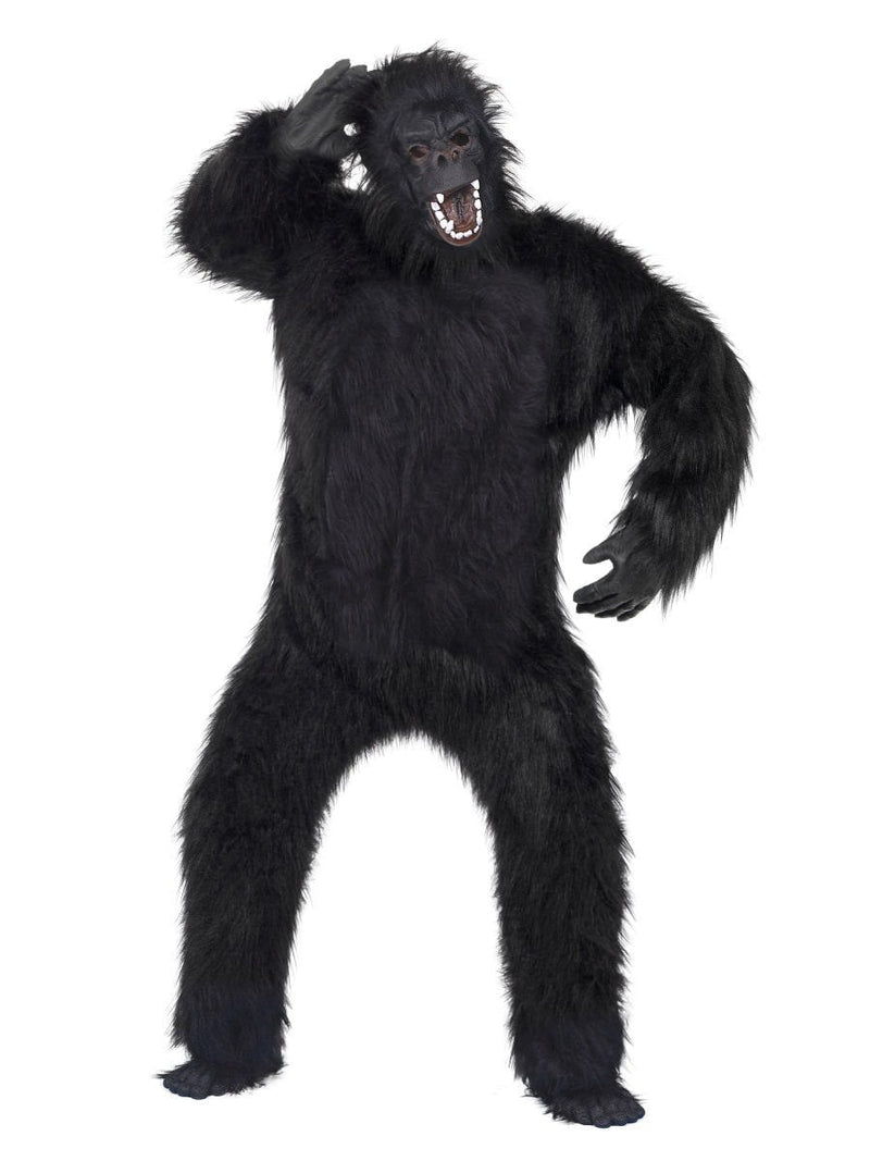 Costumes Australia Gorilla Costume Adult Black Bodysuit Mask Hands Feet_2