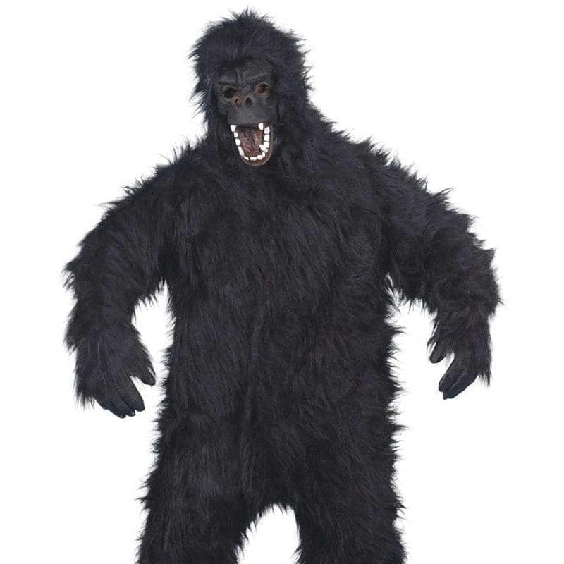 Costumes Australia Gorilla Costume Adult Black Bodysuit Mask Hands Feet_1