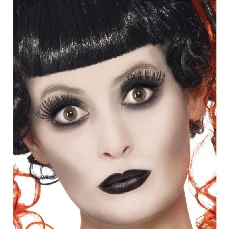 Costumes Australia Gothic Make Up Set Adult White Face Paint Lipstick Eyelashes_1