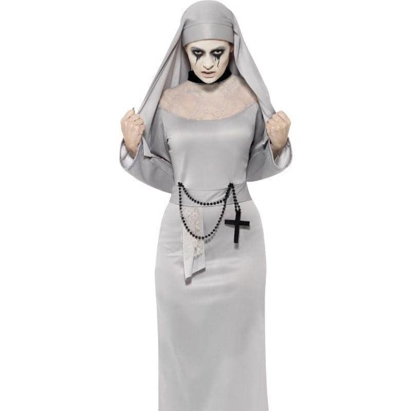 Costumes Australia Gothic Nun Costume Adult Grey_1