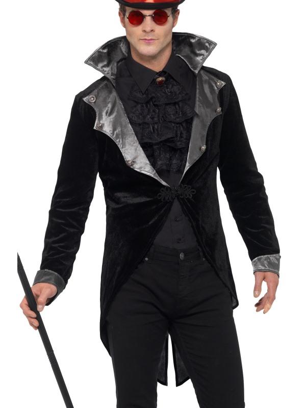 Costumes Australia Gothic Vampire Jacket Adult Black_1