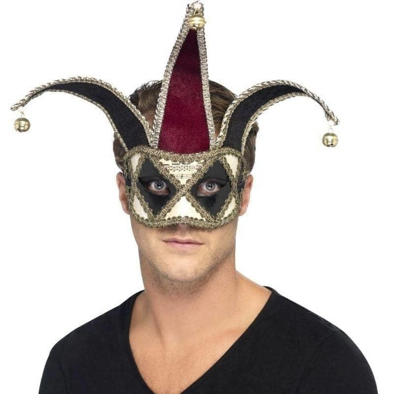 Costumes Australia Gothic Venetian Harlequin Eyemask Adult Multi_1