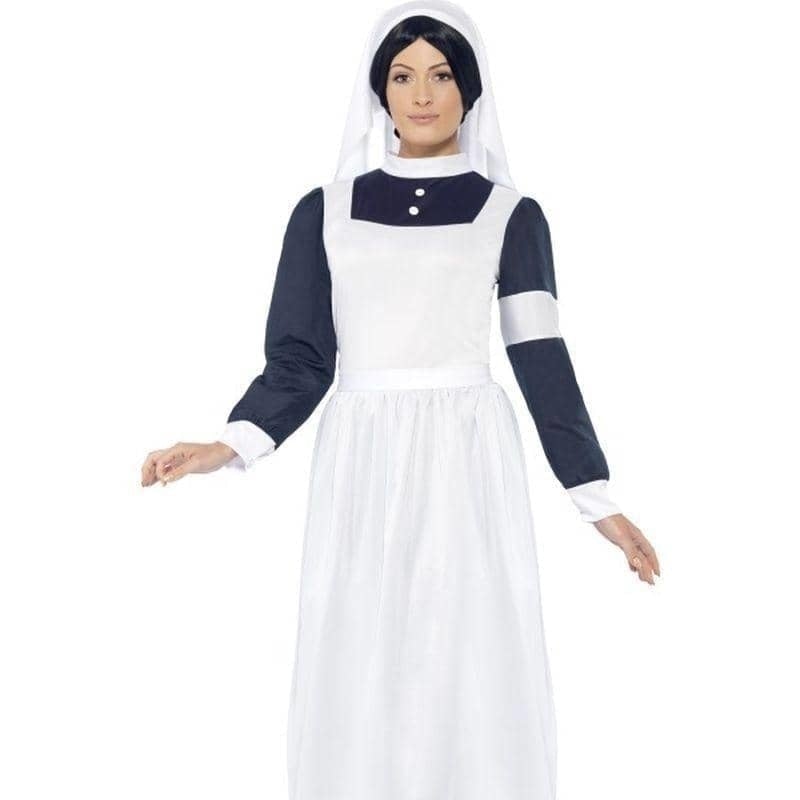 Costumes Australia Great War Nurse Costume Adult White Blue_1