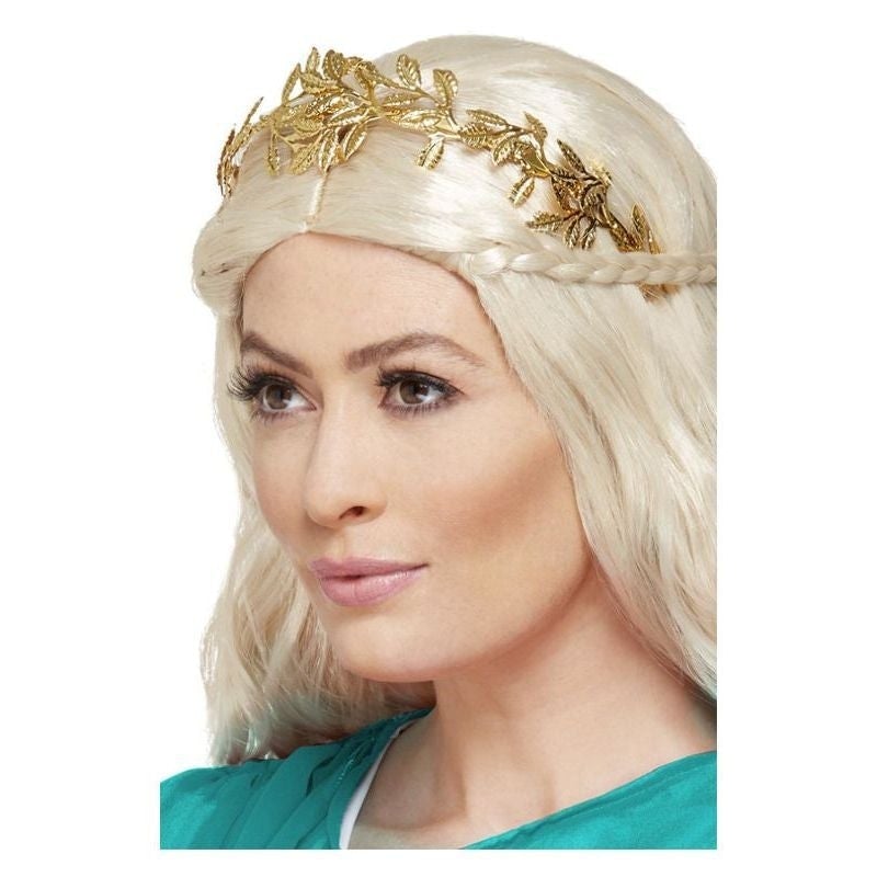 Costumes Australia Grecian Leaf Headband Gold_1