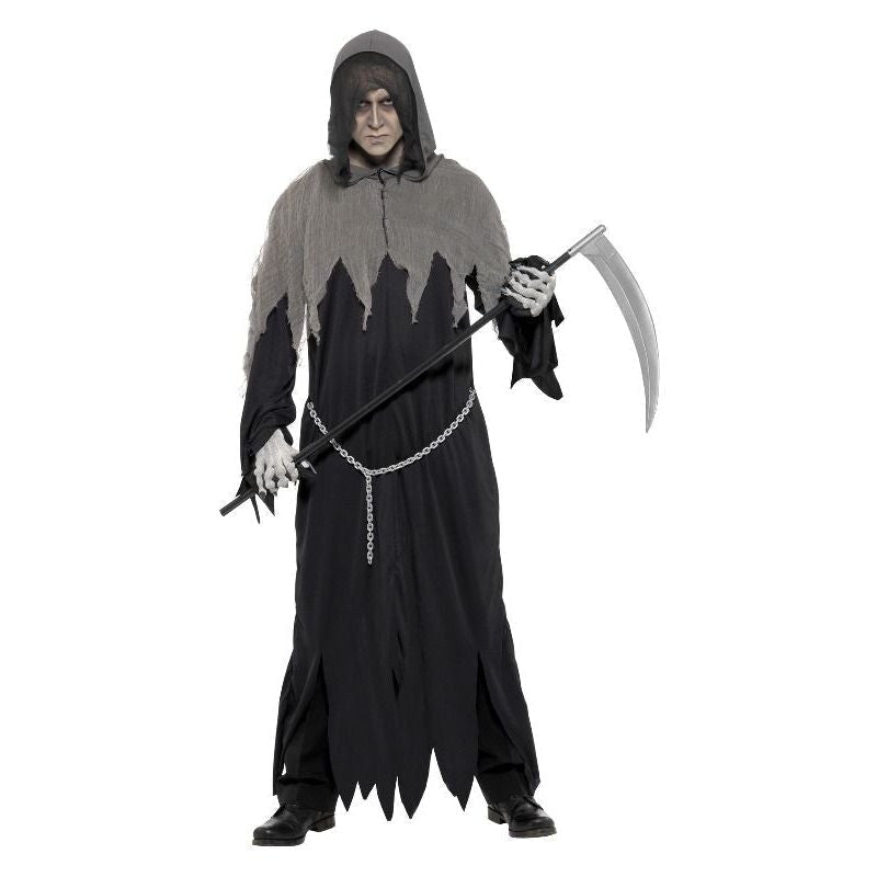 Costumes Australia Grim Reaper Robe Costume Adult Black_3