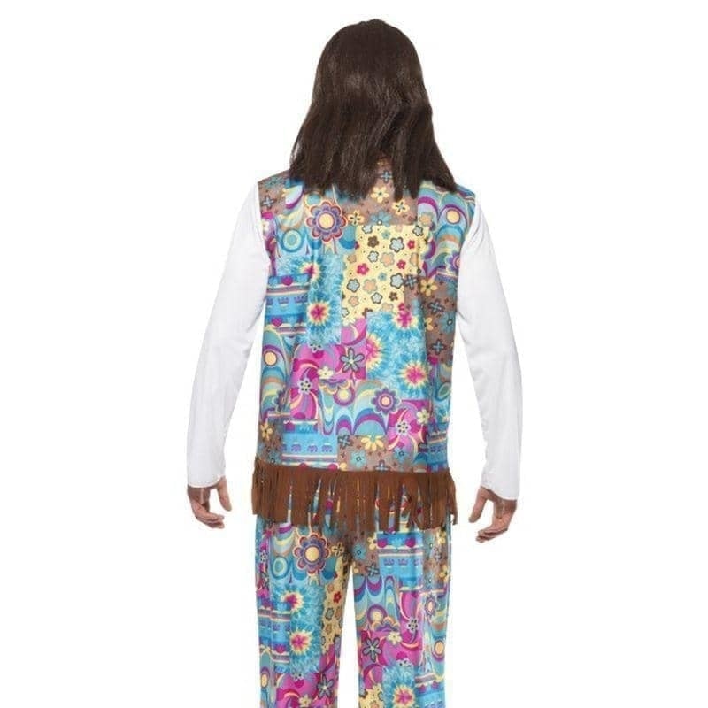 Costumes Australia Groovy Hippie Costume Adult Blue Floral_2