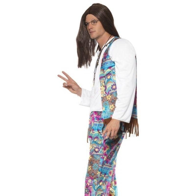 Costumes Australia Groovy Hippie Costume Adult Blue Floral_3