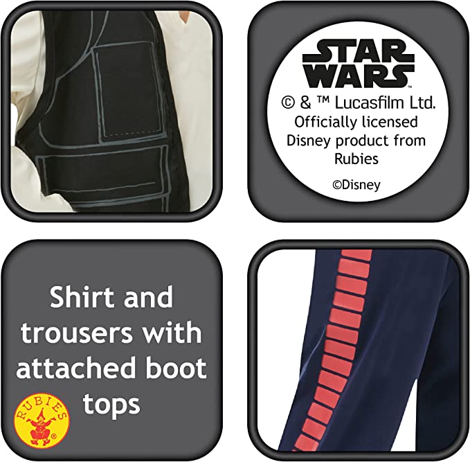 Costumes Australia Han Solo Deluxe Costume Kids Star Wars Smuggler_4