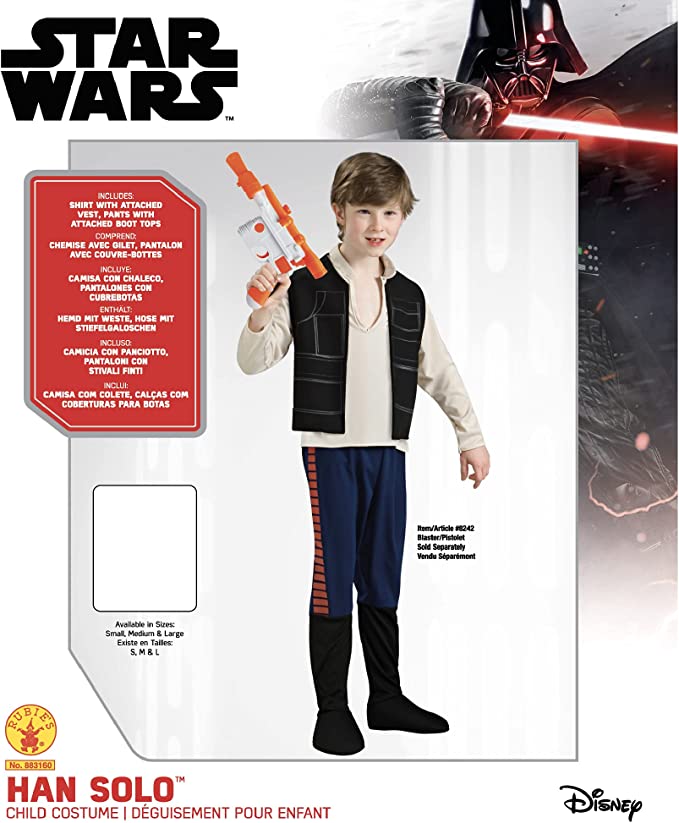 Costumes Australia Han Solo Deluxe Costume Kids Star Wars Smuggler_5