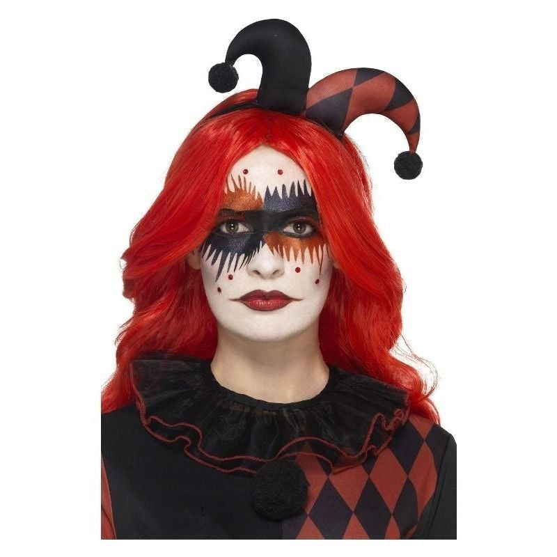 Costumes Australia Size Chart Harlequin Make Up Kit Aqua With Face Stickers Adult Red