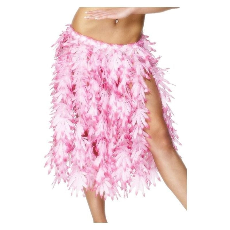 Costumes Australia Size Chart Hawaiian Hula Skirt Adult Pink Leaf Elasticated Waist 60cm 23in