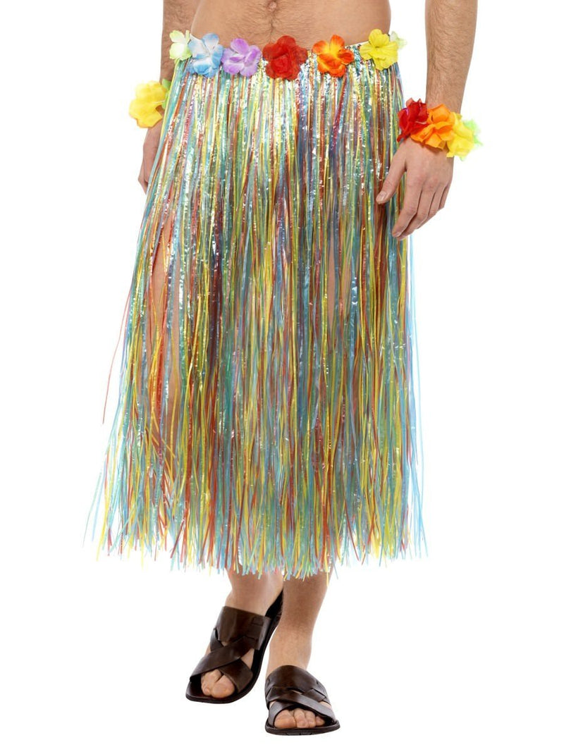 Costumes Australia Size Chart Hawaiian Hula Skirt With Flowers Adult Multi Coloured