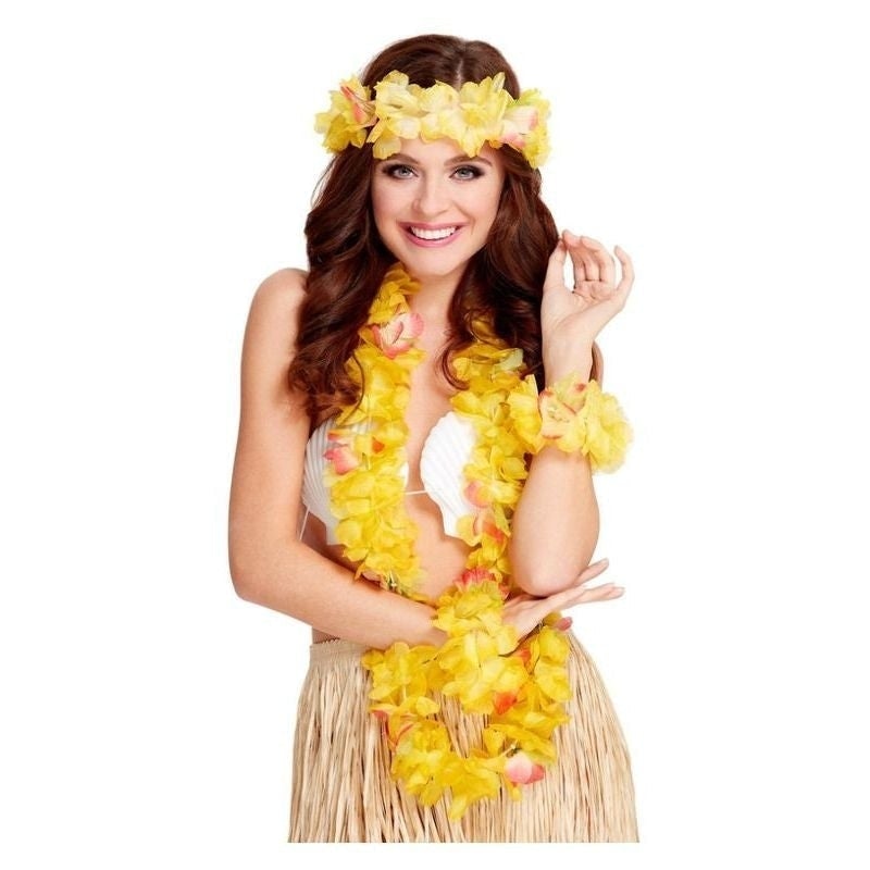 Costumes Australia Size Chart Hawaiian Set Adult Yellow