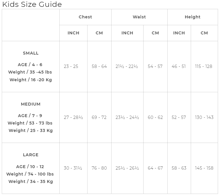 Costumes Australia Size Chart He-Man Costume Kids Muscle Chest Masters of the Universe Jumpsuit