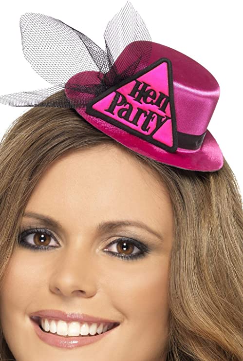 Costumes Australia Hen Party Adult Pink 6cm High Hat_1