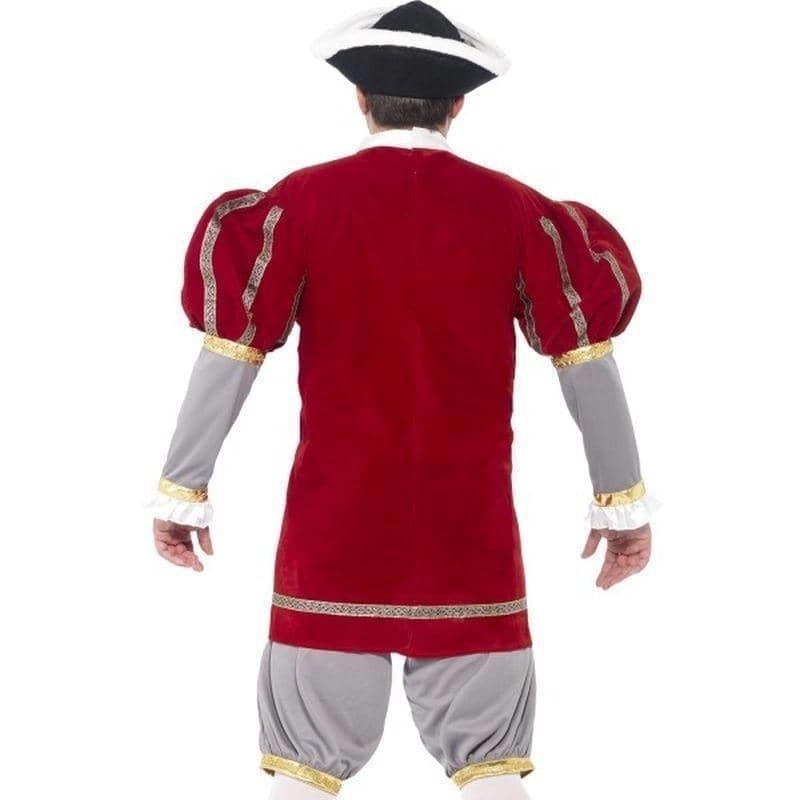 Costumes Australia Henry VIII Deluxe Costume Adult Red Grey Jacket Pantaloons_2