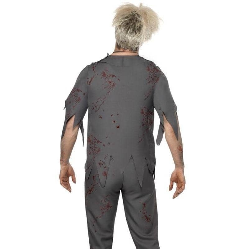 Costumes Australia High School Horror Zombie Schoolboy Costume Adult Grey White Red_2