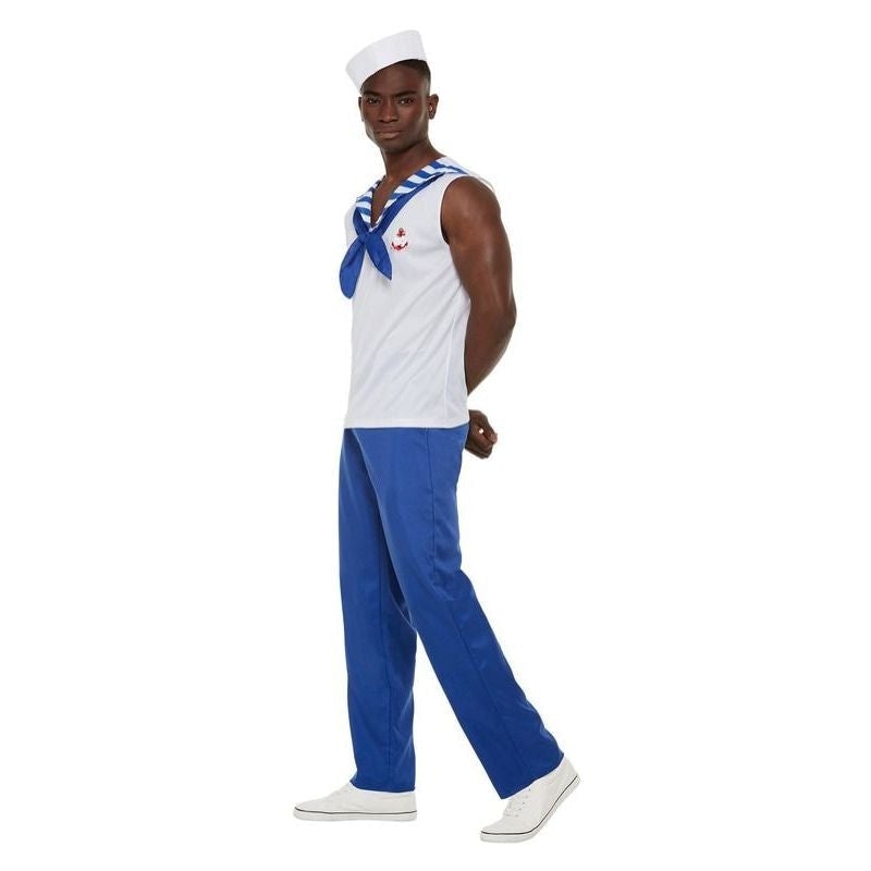 Costumes Australia High Seas Sailor Costume Mens Costume with Dough Boy Hat_1