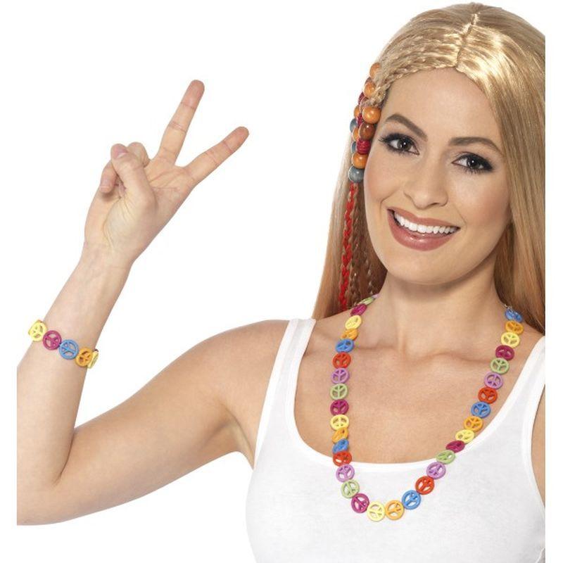 Costumes Australia Hippie Peace Sign Set Adult Multi_1