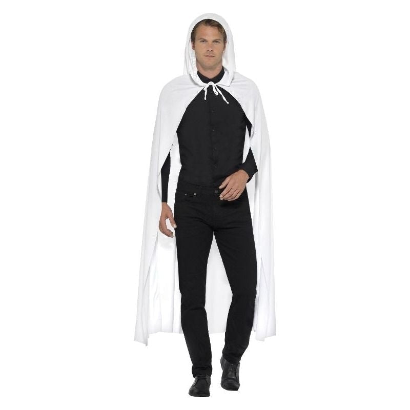 Costumes Australia Size Chart Hooded Cape Adult White