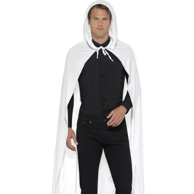 Costumes Australia Hooded Cape Adult White_1