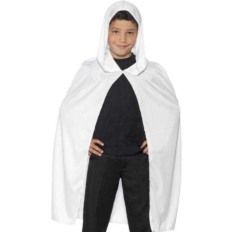 Costumes Australia Hooded Cape Kids White_1