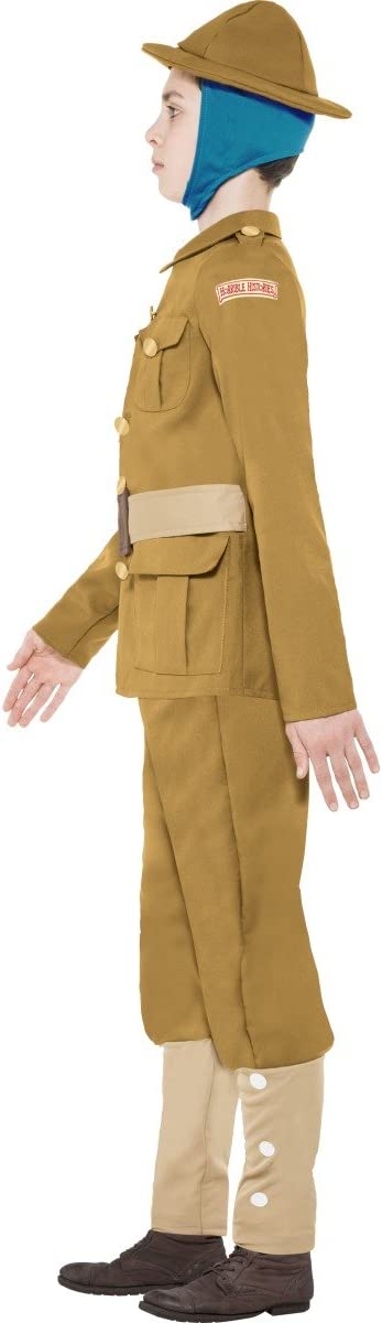 Costumes Australia Horrible Histories Kids WW1 Boy Costume Brown_2