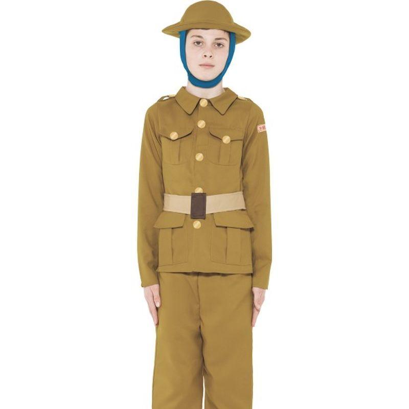 Costumes Australia Horrible Histories Kids WW1 Boy Costume Brown_1