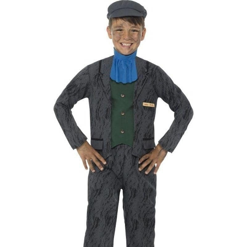 Costumes Australia Horrible Histories Miner Costume Kids Grey_1