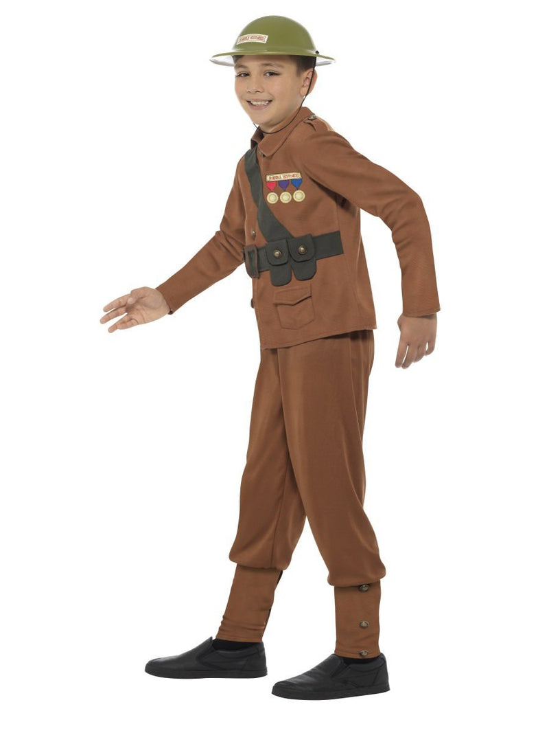 Costumes Australia Horrible Histories Soldier Costume Kids Brown_3