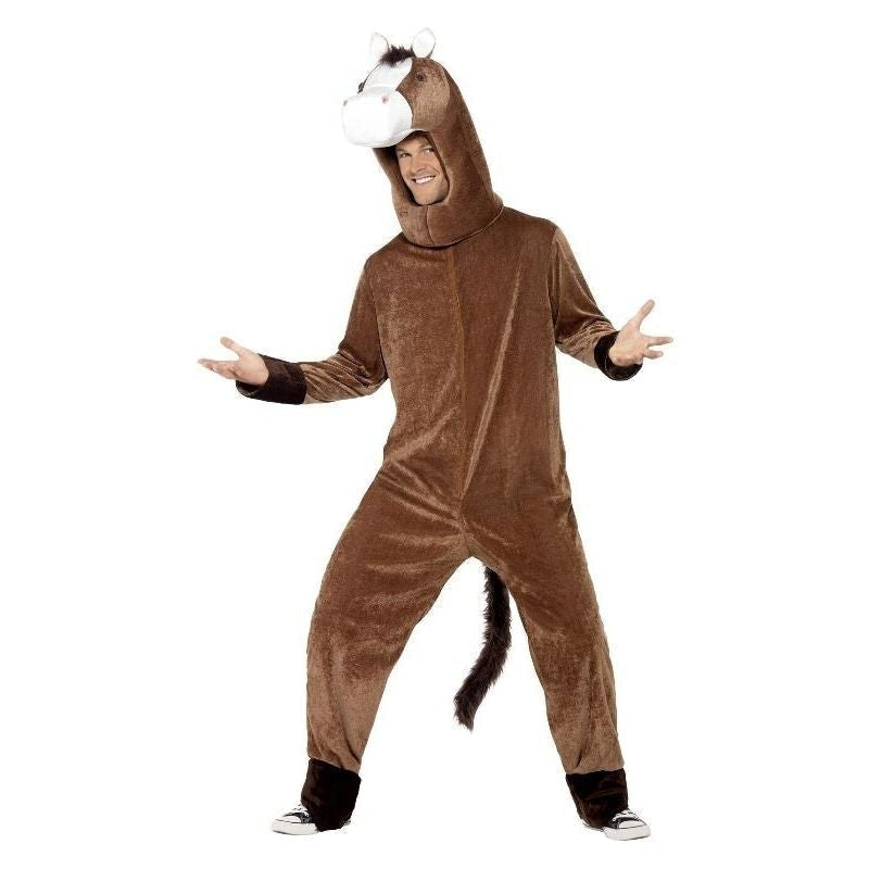 Costumes Australia Horse Costume Adult Brown Jumpsuit_2