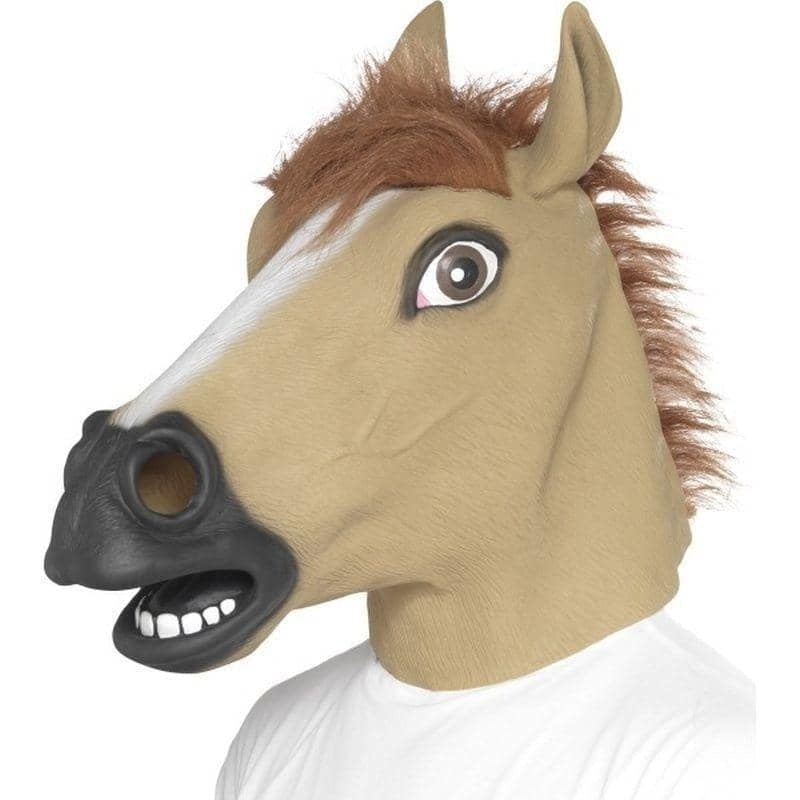 Costumes Australia Horse Mask Adult Brown_1