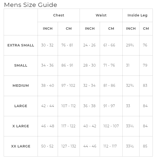 Costumes Australia Size Chart IT The Movie Pennywise Costume Adult