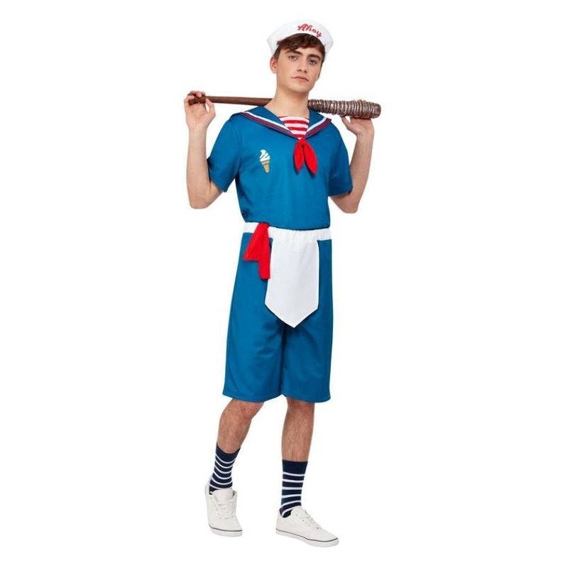 Costumes Australia Ice Cream Sailor Costume Blue Mens Top Shorts Hat_1