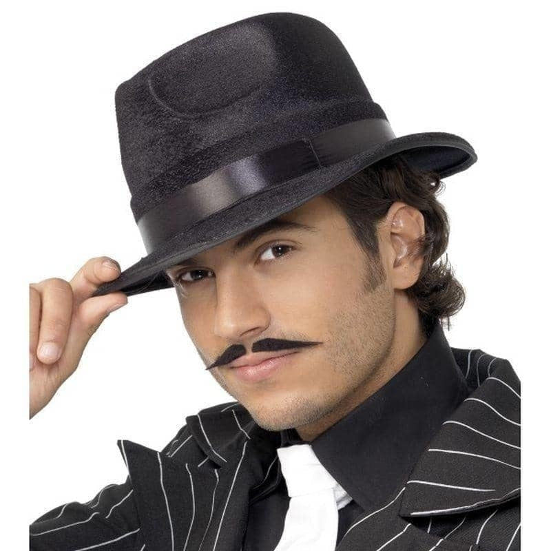 Costumes Australia Indestructible Fedora Hat Adult Black_1