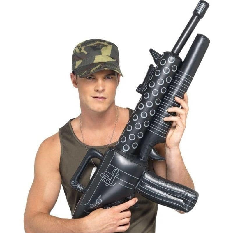 Costumes Australia Inflatable Machine Gun Adult Black_1