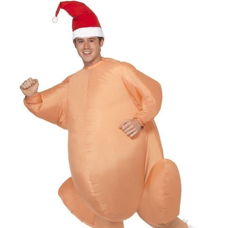 Costumes Australia Inflatable Roast Turkey Costume Adult Brown_1