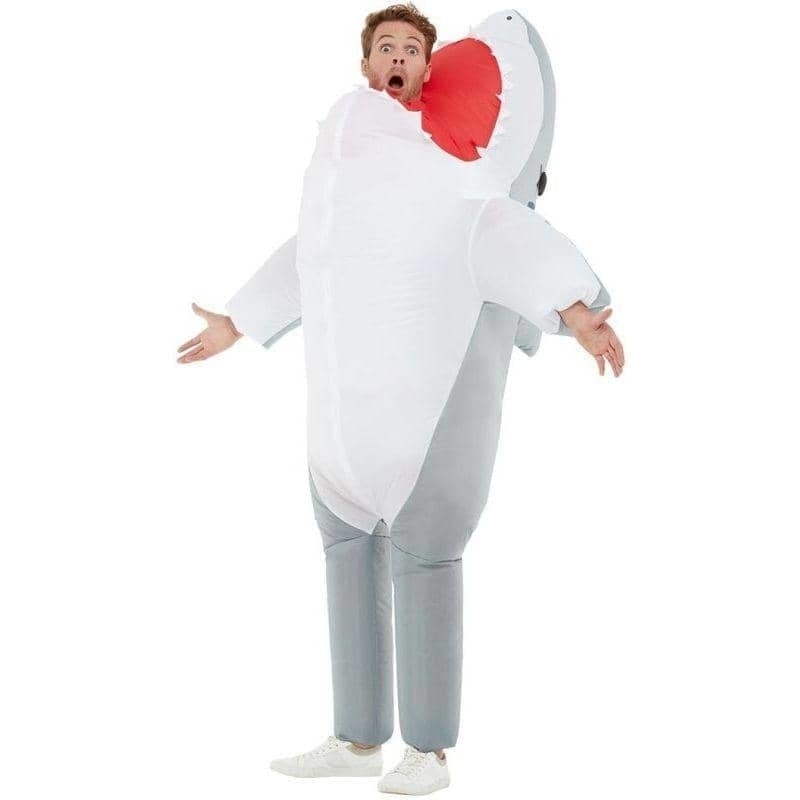 Costumes Australia Inflatable Shark Attack Costume Adult Grey_1
