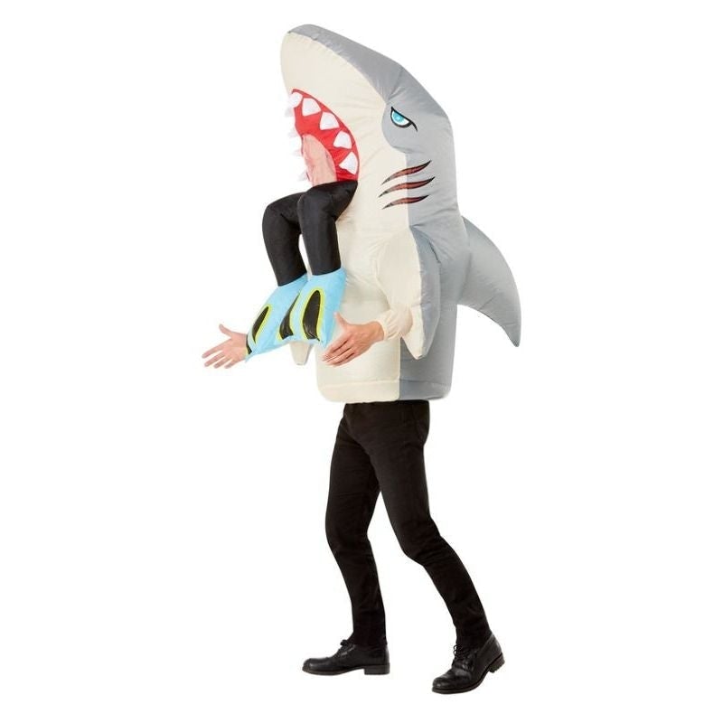 Costumes Australia Size Chart Inflatable Shark & Diver Costume Grey