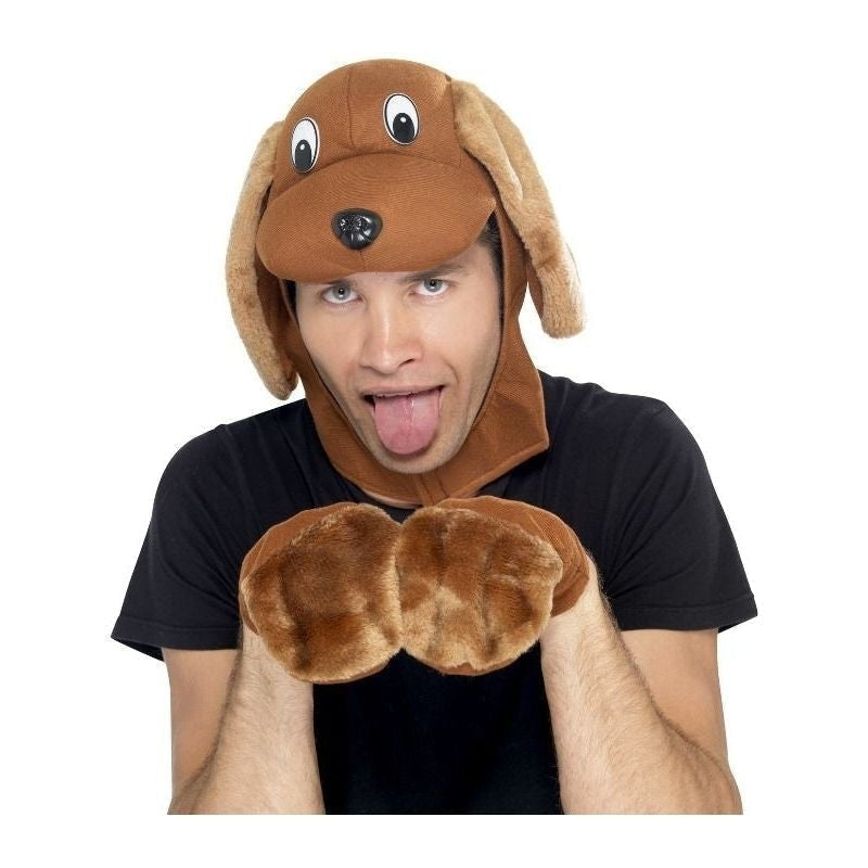 Costumes Australia Size Chart Instant Dog Kit Adult Brown Hood Gloves