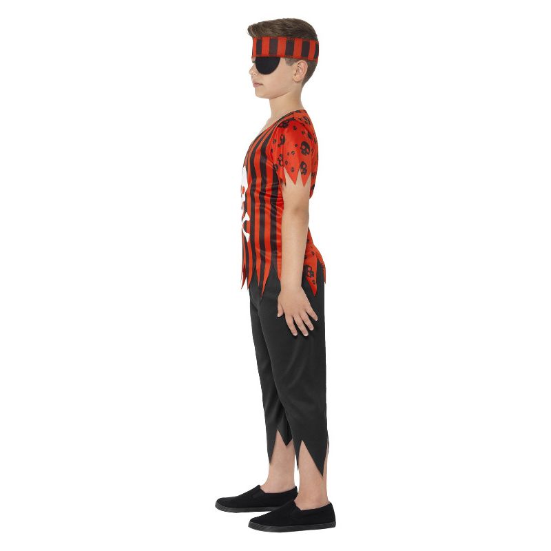 Costumes Australia Jolly Roger Pirate Costume Red Child_3