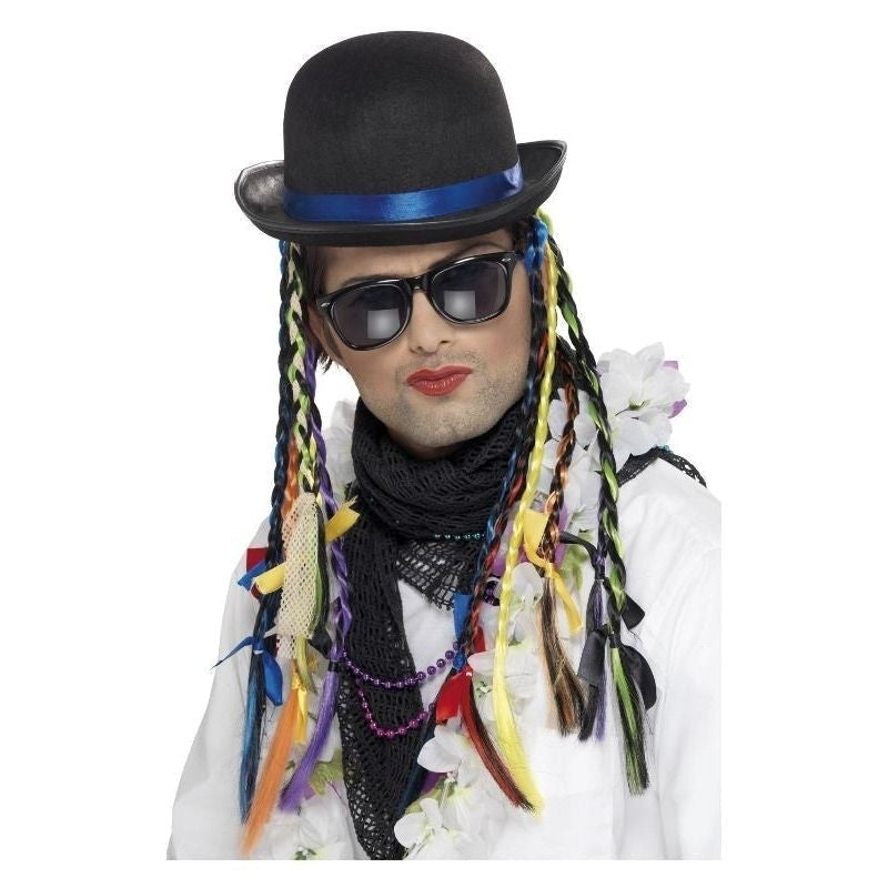 Costumes Australia Size Chart Karma Chameleon Black Bowler Hat Adult Culture Club