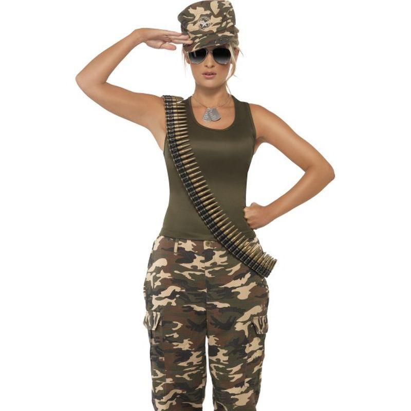 Costumes Australia Khaki Camo Deluxe Costume Female Adult Camo_1