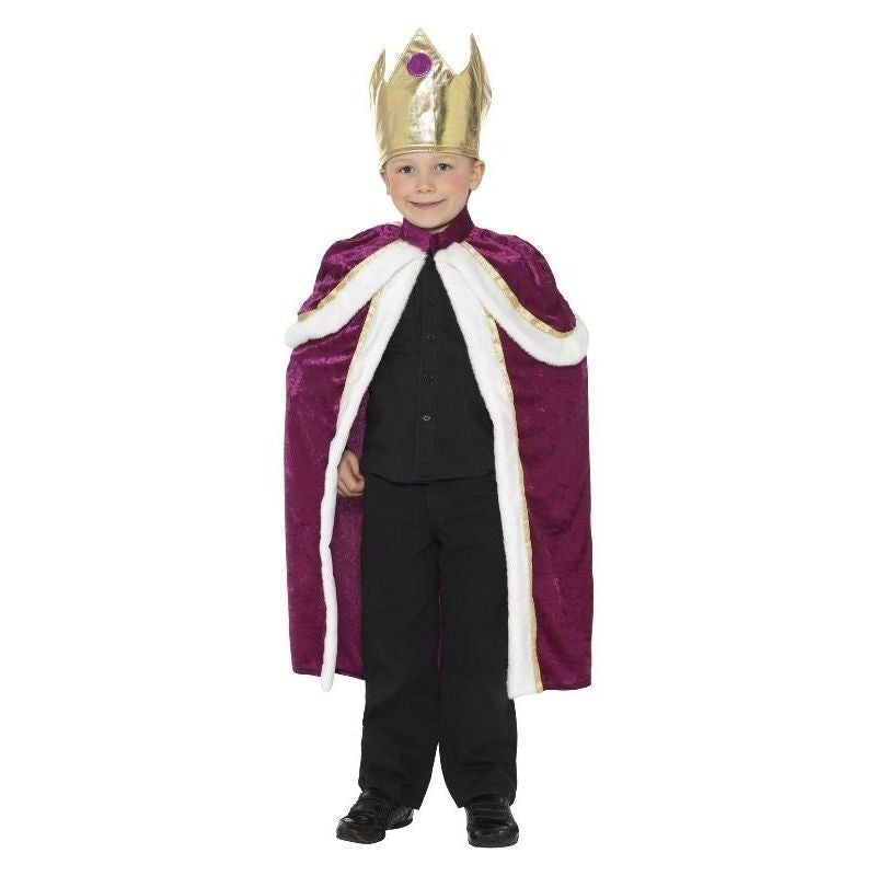 Costumes Australia Kiddy King Costume Kids Purple White_4