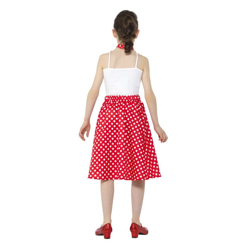 Costumes Australia Kids 50s Polka Dot Skirt Red Child_3