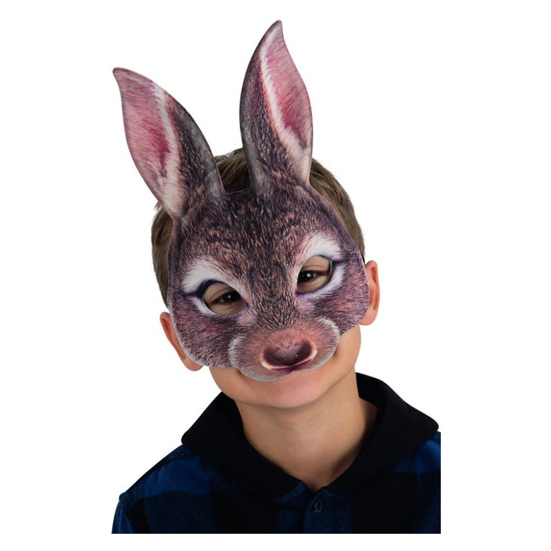 Costumes Australia Kids Brown Rabbit Mask Child_1