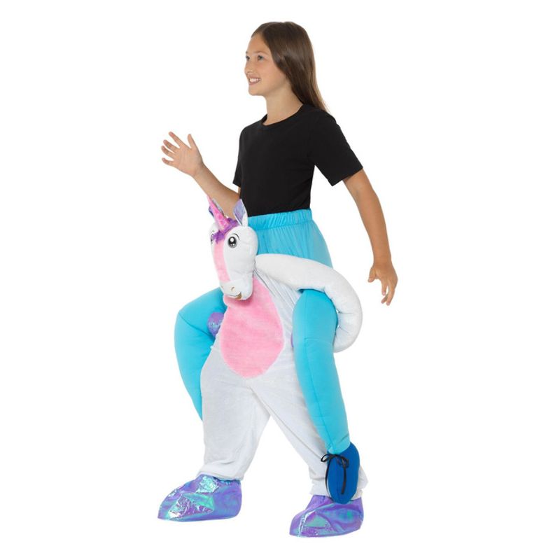 Costumes Australia Kids Piggyback Unicorn Costume Pink & White Child_3