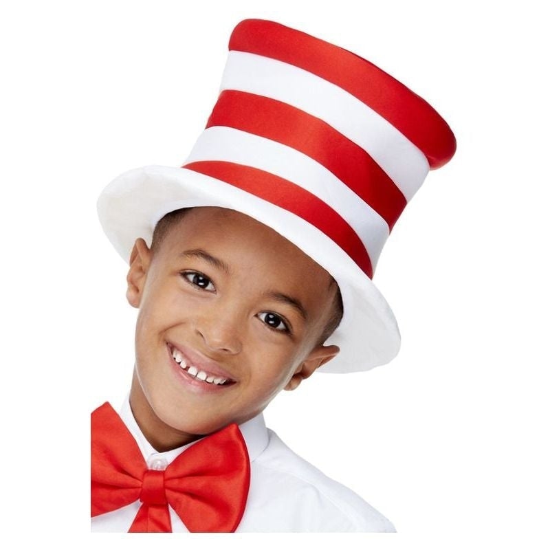 Costumes Australia Kids Stripy Hat Red & White_1