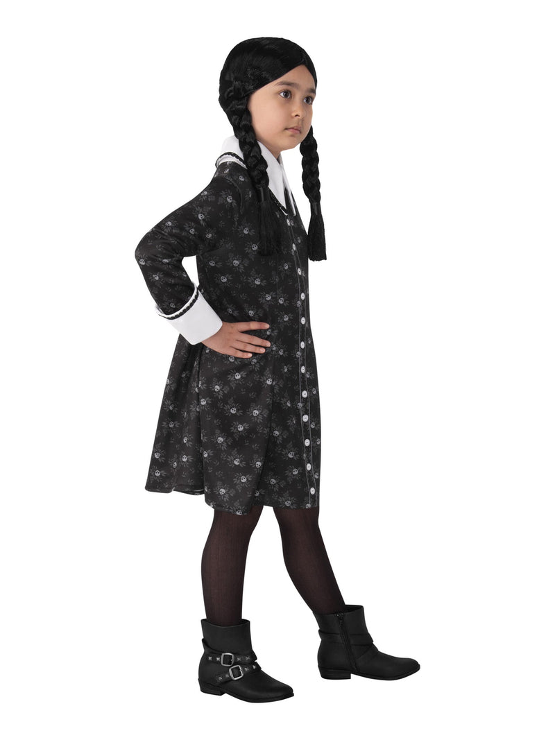 Costumes Australia Kids Wednesday Addams Costume Dress_4